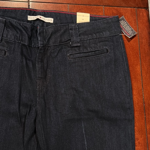 NWT Tommy Hilfiger Premium Denim Dark Blue Wash Boot Cut Jeans Size 14 Oct 2003 - Picture 6 of 16
